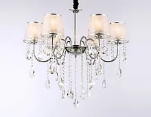 Люстра подвесная TR4588 Ambrella light серебряная на 6 ламп, основание хром в стиле классический Люстра подвесная TR4588 Ambrella light серебряная на 6 ламп, основание хром в стиле классический